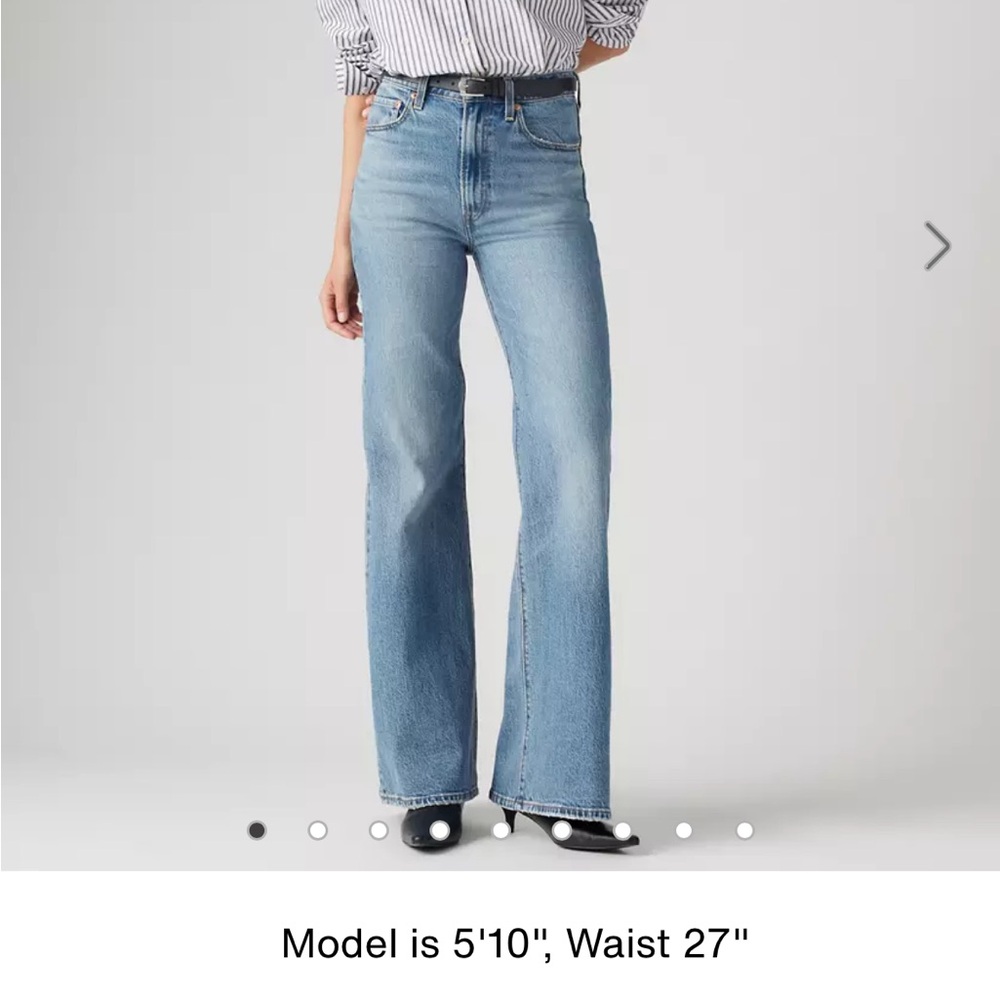 Levi’s rib cage bell denim jeans 24 The Viral jeans